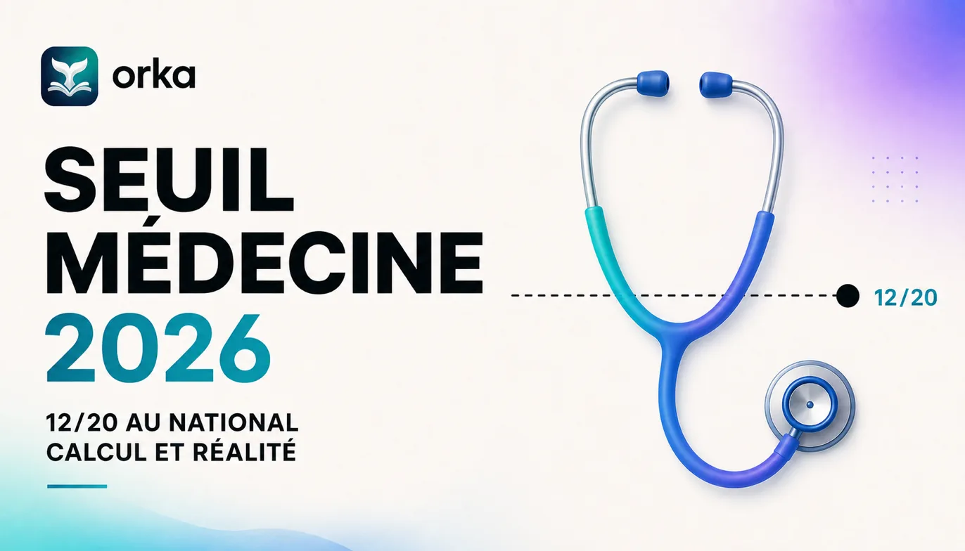 Illustration de couverture pour l'article « Seuil Médecine Maroc 2026 : 12/20 au National, Calcul et Réalité »