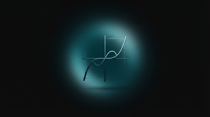 Illustration abstraite pour l'article « ChatGPT pour le Bac Maroc : Limites et Alternatives » — a minimal mathematical function graph.