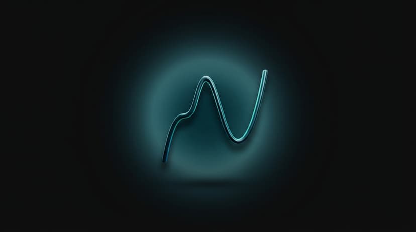 Illustration abstraite pour l'article « Maths Bac Maroc : Programme et Annales (SM, PC) » — a minimal mathematical function graph.