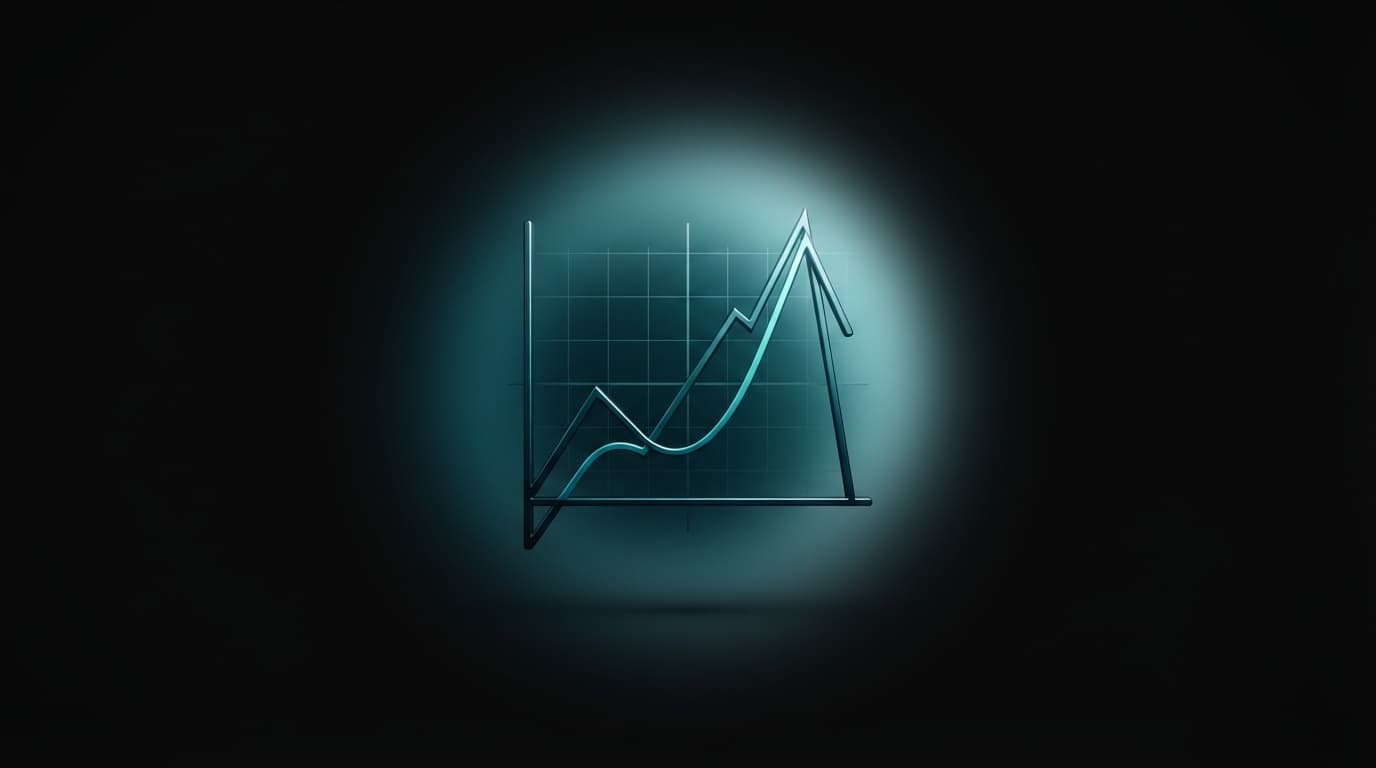 Illustration abstraite pour l'article « Calculer sa Moyenne au Bac Maroc : Formule 2026 » — a minimal mathematical function graph.