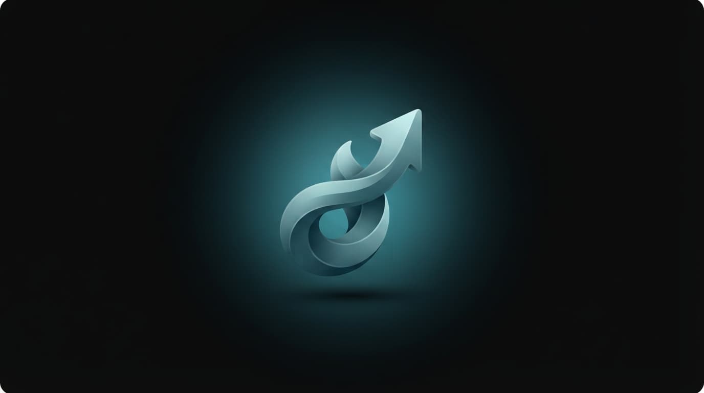 Illustration abstraite pour l'article « Philosophie Bac Maroc : Méthode de Dissertation » — a single abstract shape symbolizing progress.